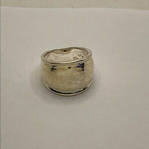 Ippolita Sterling Silver Classico Goddess Hammered Dome Ring